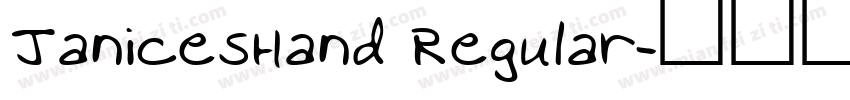 JanicesHand Regular字体转换